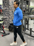 MOVERFIT Ankle Fit Basic Tracksuit- Sky Blue and Black