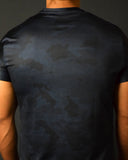 MOVERFIT Dotted Navy Blue T-shirt