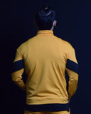 Poly Spandex Tech Jacket - Yellow & Black (Only JACKET)