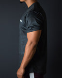 MOVERFIT Dotted T-shirt: Charcoal Black