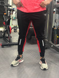 MOF Ankle Fit Training Pant - Core Black & Red - mof-wear