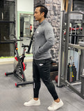 MOVERFIT Ankle Fit Basic Tracksuit- Silver Grey and Black