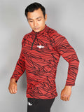 MOF ATHLEISURE FULL SLEEVES T-SHIRT : Red - mof-wear