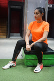 MOF Women Orange Dry Fit TShirt - mof-wear