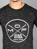 MOF 3/4 T-SHIRT - Milange Black - mof-wear