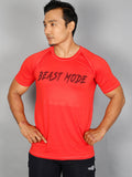 MOF ATHLEISURE TSHIRT - RED with Beast Mode print - mof-wear